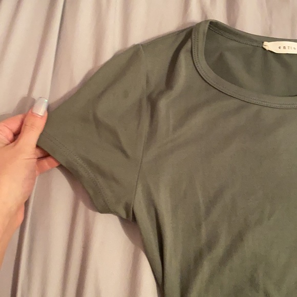 Olive Green Bodycon Dress - Picture 3 of 9